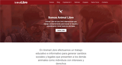 Desktop Screenshot of animallibre.org